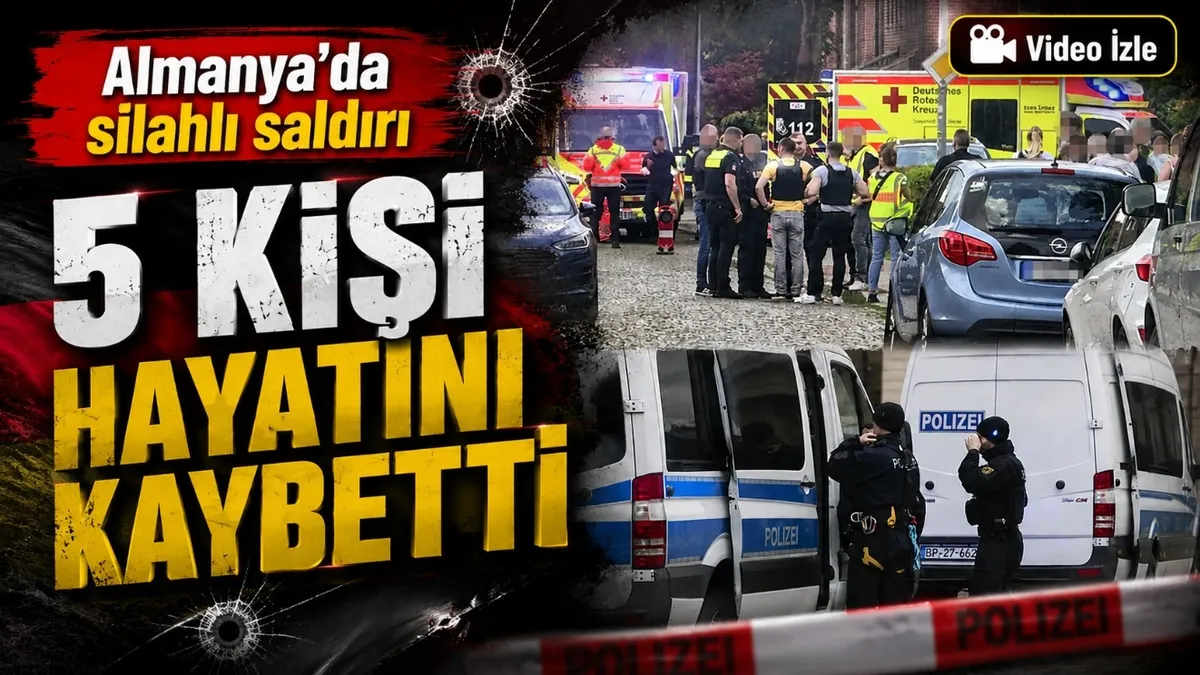 Almanya'da silahlı saldırı: 5 ölü