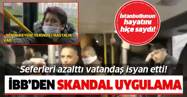 İBB koronavirüs salgınını hiçe sayarak metrobüs seferlerini azalttı! Vatandaş isyan etti!