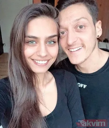 Amine Gülşe’den sevgilisi Mesut Özil’e destek