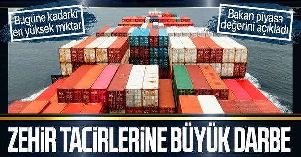 Zehir tacirlerine büyük darbe! Ticaret Bakanı Mehmet Muş duyurdu: Bugüne dek ele geçirilen en yüksek miktar