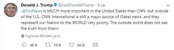 Trump: CNN ulusumuzu dünyada çok kötü temsil ediyor-1