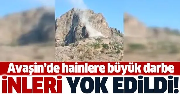 Milli Savunma Bakanlığı açıkladı: Avaşin bölgesinde PKK’ya ait mağara kullanılamaz hale getirildi