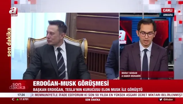 Başkan Erdoğan, Elon Musk ile görüştü