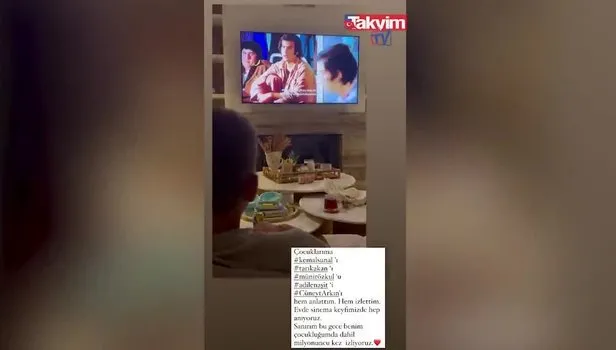 Esra Erol’un evinde yıldızlar geçidi! ‘’Çocuklarıma hem anlattım hem izlettim’’