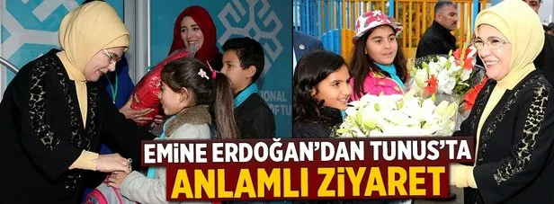 Emine Erdoğan, Maarif Okulu’nu ziyaret etti