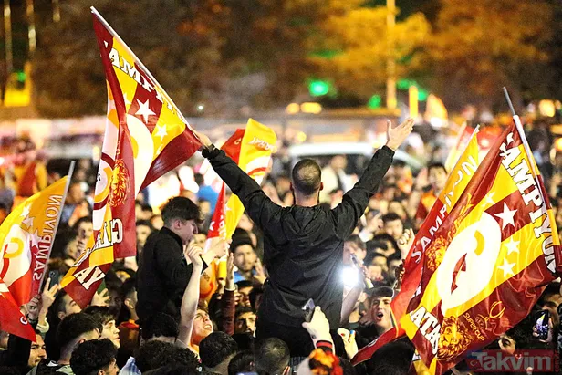 Galatasaray’ın şampiyonluğu sonrası Türkiye sarı kırmızıya boyandı