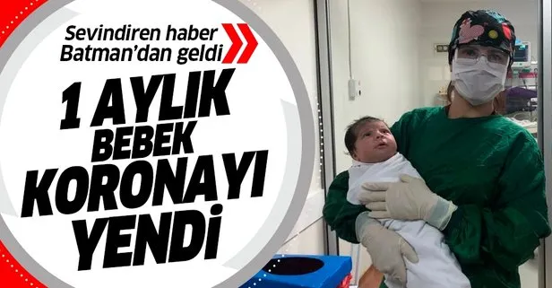 Batman’dan sevindiren haber: 1 aylık Muhammed bebek koronavirüsü yendi