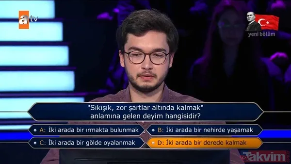 Kenan İmirzalıoğlu'nun sunduğu Kim Milyoner Olmak İster'de ‘haçan’ sorusu geceye damga vurdu! Bakın aslında ne anlama geliyormuş - 42
