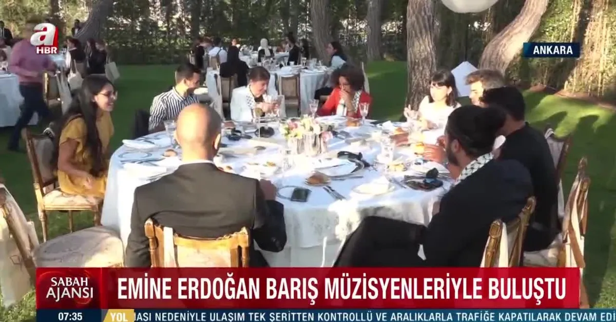 Emine Erdoğan, Filistinli müzisyenler ve CSO sanatçılarıyla buluştu: Tarih savaşla yazılmaz!
