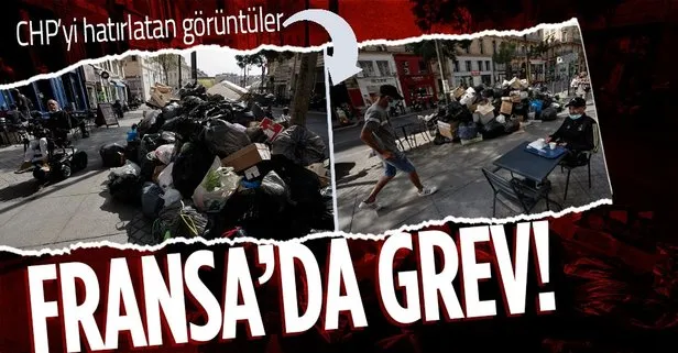 Fransa’da grev! Marsilya sokaklarını çöp bastı