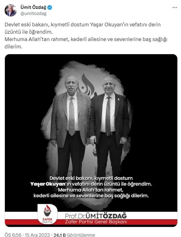 Yaşar Okuyan'ın ailesinden sağlık durumuyla ilgili flaş açıklama: "Haberler gerçeği yansıtmamaktadır"-4