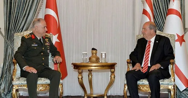 Son dakika: KKTC Cumhurbaşkanı Ersin Tatar Orgeneral Metin Gürak’ı kabul etti! İşte Rumların Pile’deki alçak planı