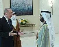 Başkan Erdoğan Dubai Emiri Al Maktum ile görüştü