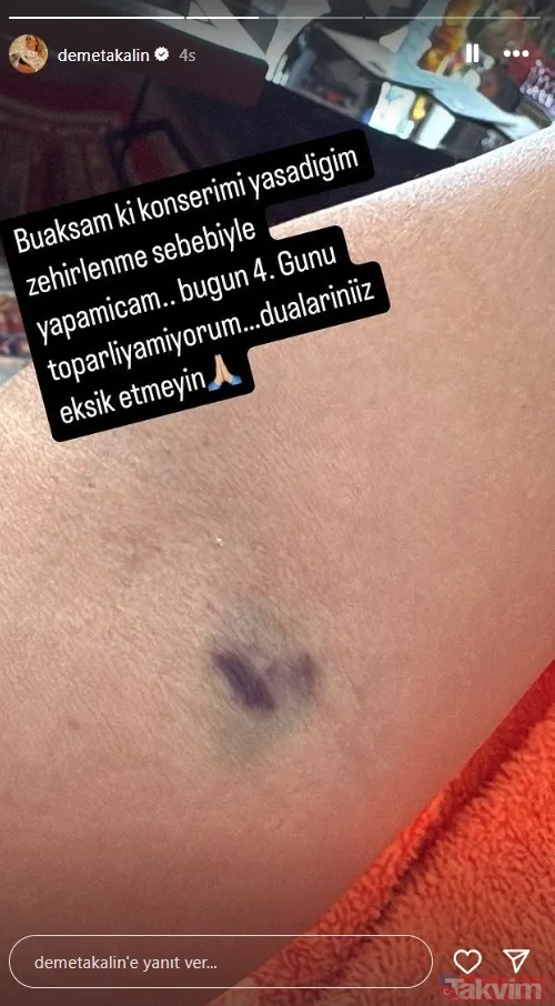 Demet Akalın zehirlendi! Sosyal medya hesabından duyurdu: Konserler iptal! - 4