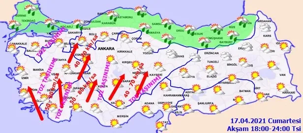 HAVA DURUMU | Meteoroloji birçok bölge için saat verdi! "Toz taşınımı" uyarısı: Çamur şeklinde yağacak-6
