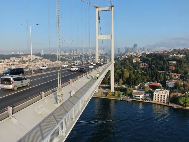Son dakika: İşte 15 Temmuz Şehitler Köprüsü'ndeki bakım platformu! Depremde hasar gördüğü iddia edilmişti-5