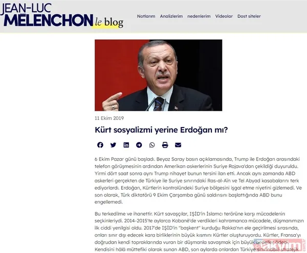 Fransa'ya Türk düşmanı lider: Jean-Luc Mélenchon terör örgütü PKK hayranı çıktı! Takvim.com.tr dosyasını açtı: Tek iyi özelliği Filistin’e destek - 17