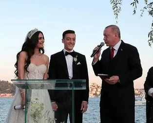 Başkan Erdoğandan Mesut Özil ve Amine Gülşe çiftine önemli tavsiyeler
