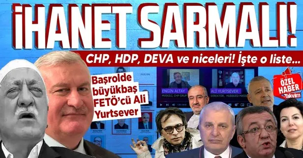 Büyükbaş haşhaşi Hasan Ali Yurtsever’in FETÖ yayınlarına katılmak için sıraya girdiler! CHP, HDP, DEVA ve niceleri... İsim isim o liste
