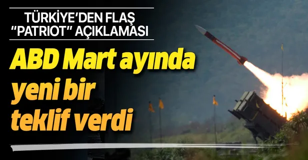 Milli Savunma Bakanı Akar: ABD Mart ayında yeni bir "patriot" teklifi verdi
