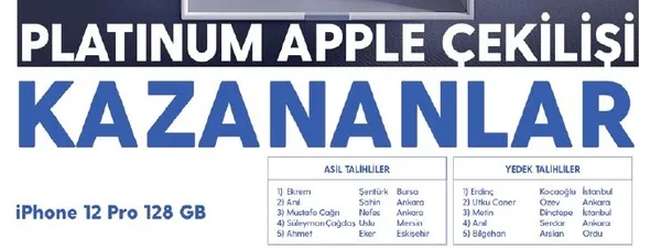 Turkcell Platinum Apple çekilişi sonuçlandı: İşte kazananlar-1