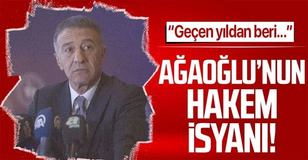 Trabzonspor Başkanı Ahmet Ağaoğlu’ndan Fenerbahçe maçı sonrası Yaşar Kemal Uğurlu isyanı! Penaltıyı...
