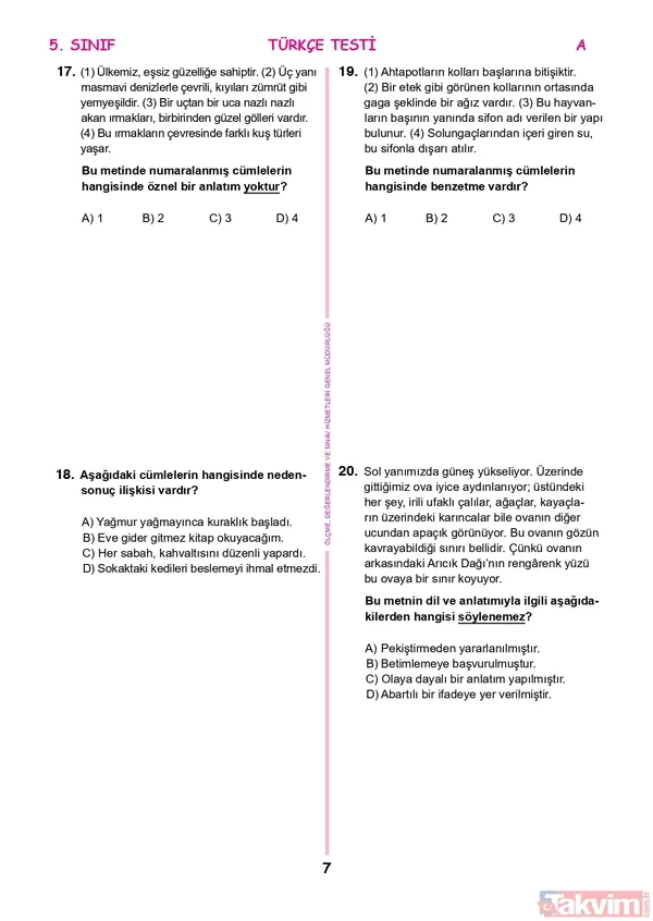 2022 İOKBS Bursluluk 5.6.7.8.9.10.11. sınıf SORU VE CEVAPLARI PDF İNDİR! meb.gov.tr: İOKBS A-B-C-D sözel- sayısal soru kitapçığı FULL! Türkçe, Matematik, Coğrafya, Tarih... - 7