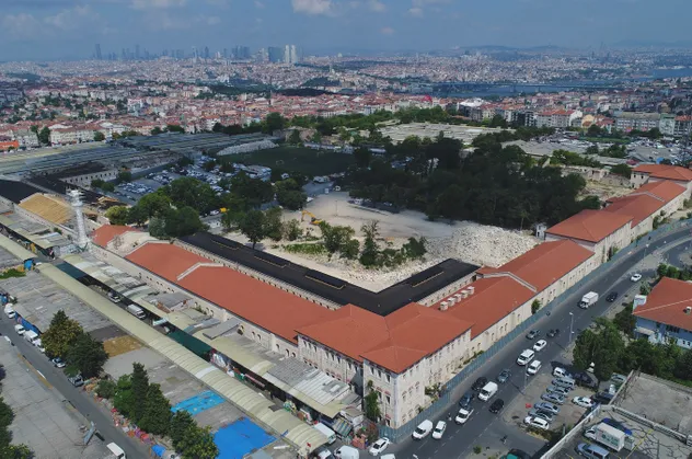 Rami Kışlası'nda çalışmalar sürüyor! Son hali havadan görüntülendi