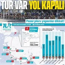 59. Cumhurbaşkanlığı Türkiye Bisiklet Turu İstanbul’da tamamlanacak! 7. etabı Tobias Andresen kazandı | Hangi yollar trafiğe kapalı?
