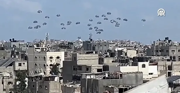 Gazze'de 'yardım paraşütü' faciası: Çok sayıda kişi ölü ve yaralı var | Hangi ülkeye aitti?