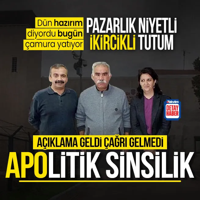 DEMden İmralı açıklaması! Dün Hazırım diyen Öcalan bugün Hazırlıklar tamamlandıktan sonra diyor... Pazarlık niyetli ikircikli tutum