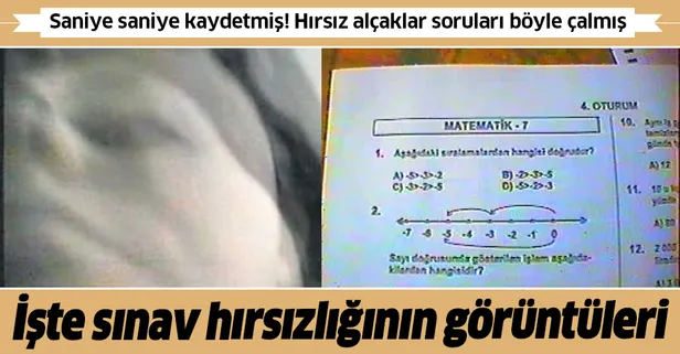 İşte FETÖ'nün sınav hırsızlığının ilk görüntüsü! Soruları böyle çalmışlar