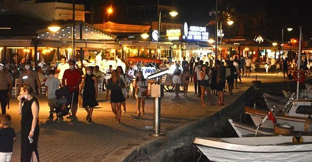 Cunda'da bayram yoğunluğu!