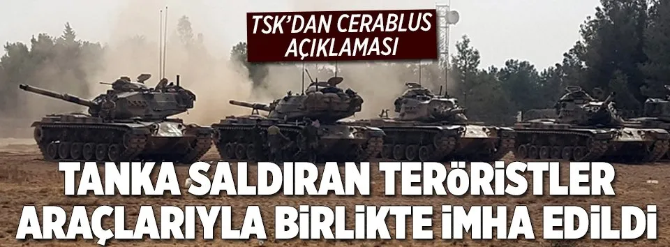 TSK’dan Cerablus açıklaması