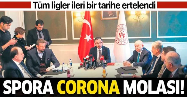 Spora corona molası! Virüs kabusu nedeniyle Türkiye’de tüm ligler ileri bir tarihe ertelendi...
