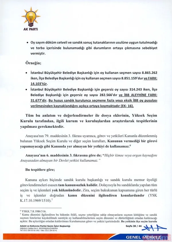 "İstanbul Büyükşehir Belediye Başkanlığı Seçimlerindeki İki Aday Arasındaki Oy Farkının 13 Bin 500 Civarında Olduğu Düşünülürse On Binlerce Zihinsel Engellinin...