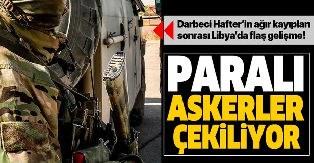 Libya Ordusu: Hafter saflarındaki paralı askerlerin tahliyesi için 15 uçak geldi