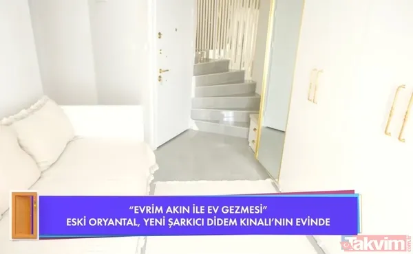 Didem Kınalı'nın Evindeki Gold Detaylar İse Dikkat Çekti.