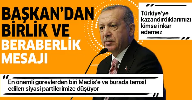 Son dakika: Başkan Recep Tayyip Erdoğan'dan 'Türkiye ittifakı' mesajı