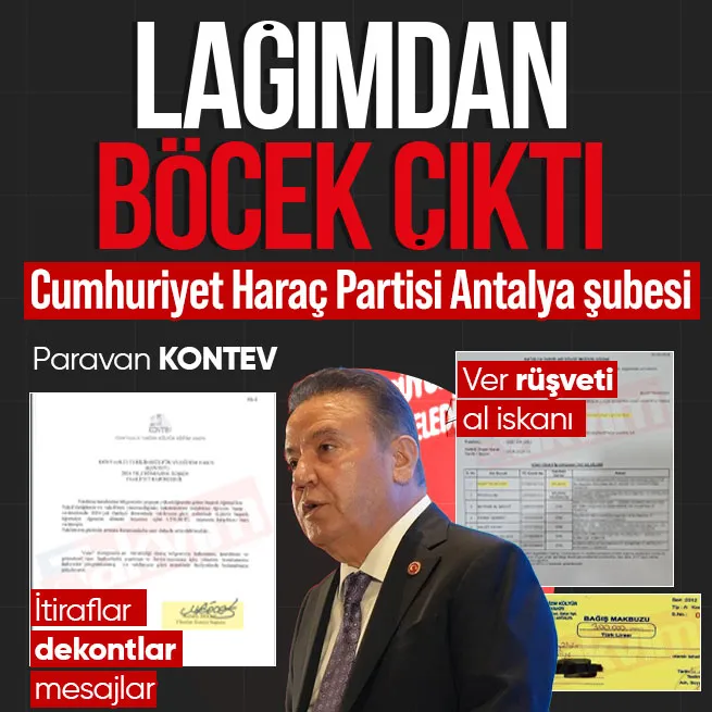 CHPli Antalya BBde ver rüşveti al iskanı soygunu! İtiraflar, dekontlar, mesajlar... Haracın merkez üssü Muhittin Böcekin KONTEVi