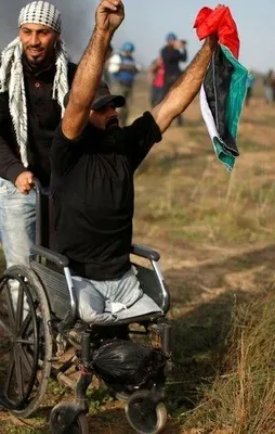 Filistinli engelli şehidin son sözleri