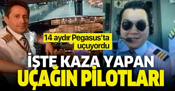 İşte Sabiha Gökçen'de kaza yapan Pegasus uçağı pilotları! Fotoğrafları ortaya çıktı
