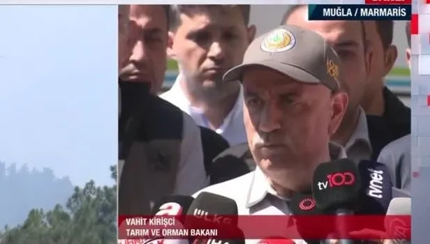 Marmaris'teki orman yangını 5'inci gününde! Bakan Kirişci açıkladı: Yangın kontrol altına alındı