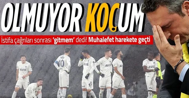 Fenerbahçe’deki tarihi başarısızlık sonrası istifaya davet edilen Ali Koç’tan flaş karar! Seçime gidecek mi?