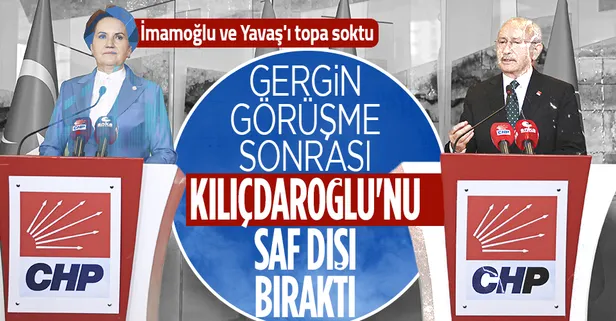 Meral Akşener Kılıçdaroğlu'nun "belediyede kalın" diyerek yolundan çekmek istediği İmamoğlu ve Yavaş'ı yeniden oyuna sürdü