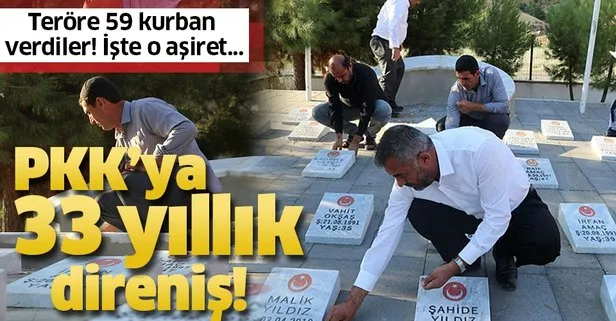 Hiyan aşireti 33 yıldır PKK ile mücadele ediyor! 33 yılda 59 şehit verdi