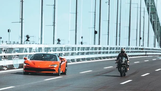 Kenan Sofuoğlu ile Toprak Razgatlıoğlu 1915 Çanakkale Köprüsü'nden "beraber" geçti