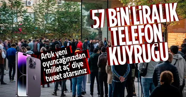 57 bin liralık telefon kuyruğu: Geceden sıraya girdiler