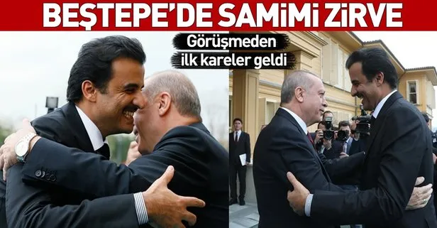 Son dakika: Başkan Erdoğan ile Katar Emiri Al Sani arasında krtitik görüşme