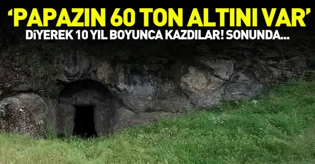 Ordu'da "papazın altınları" kazısı fos çıktı